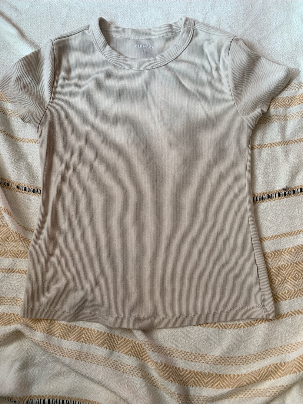 Old Navy Snug Ribbed Short Sleeve Shirt Size Small